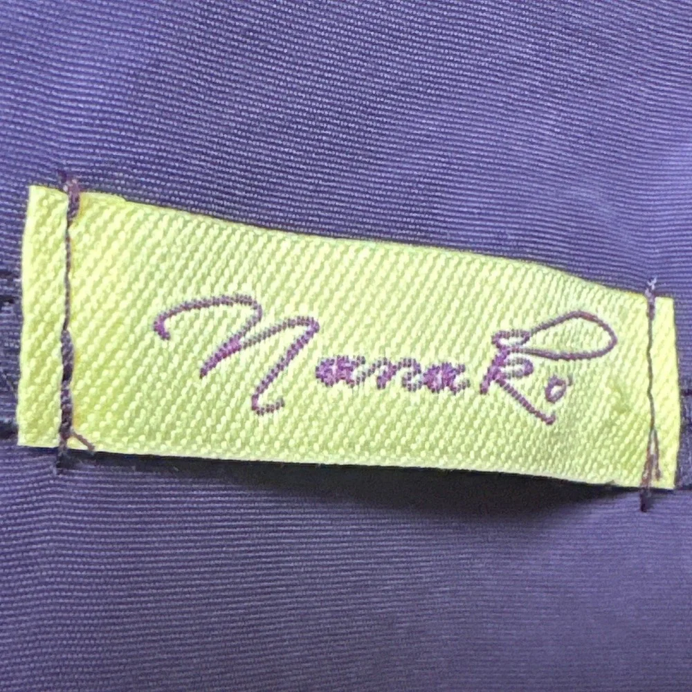 Nana Ro Purple Oversized Zip Front Shift Dress S Made in USA Avant Garde Mini - Picture 3 of 8